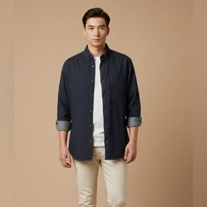 $60 Mode of One Mens Regular-Fit Denim Shirt